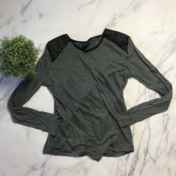 Zara Tops - Zara WB Collection Faux Leather Shoulder Pad Top